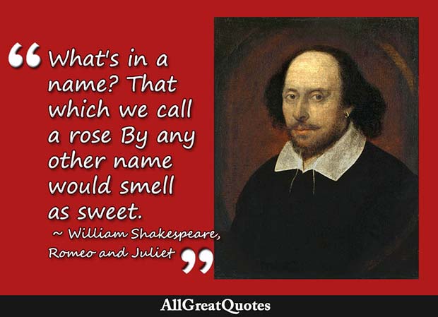 rose by any other name quote shakespeare