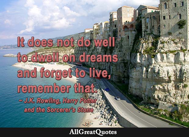 forget to live quote harry potter