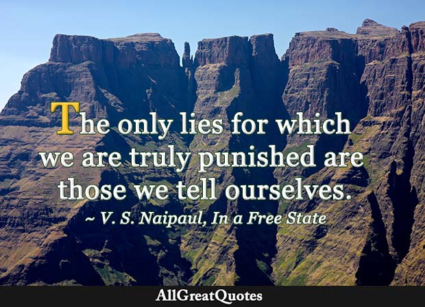 the only lies v s naipaul