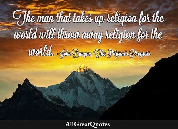 religion for the world john bunyan