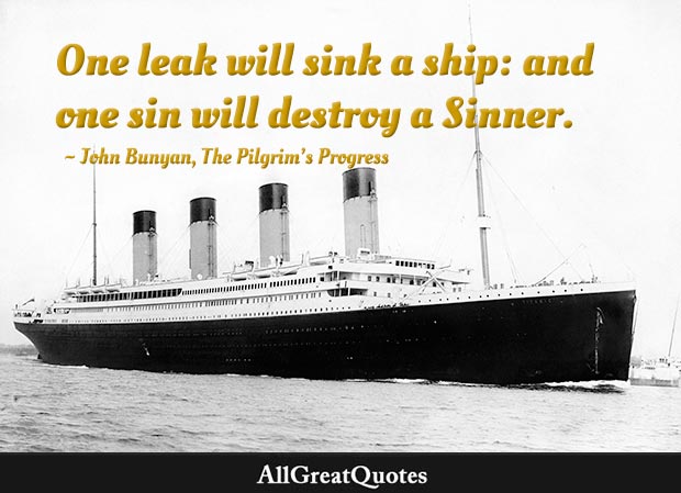 one sin will destroy a sinner