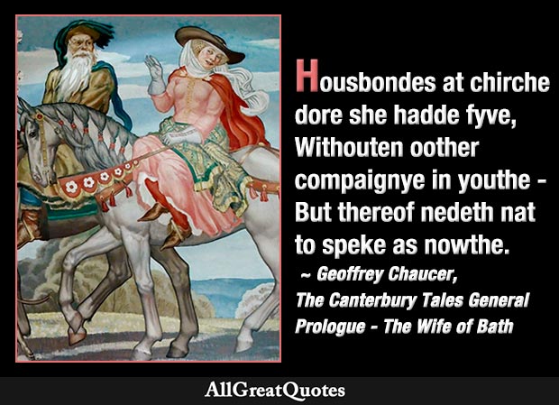 The Canterbury Tales Marriage Quotes With Analysis - Allgreatquotes