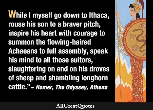 Athena in The Odyssey