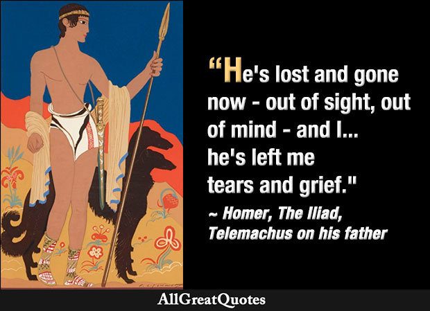 Telemachus on his father