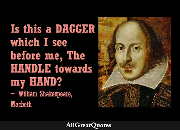 Is this a dagger which I see before me - Macbeth soliloquy