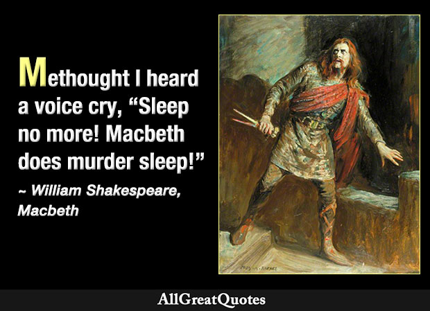 Sleep no more - Macbeth